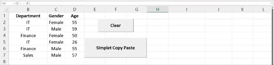 Excel VBA - Simplet Copy Paste